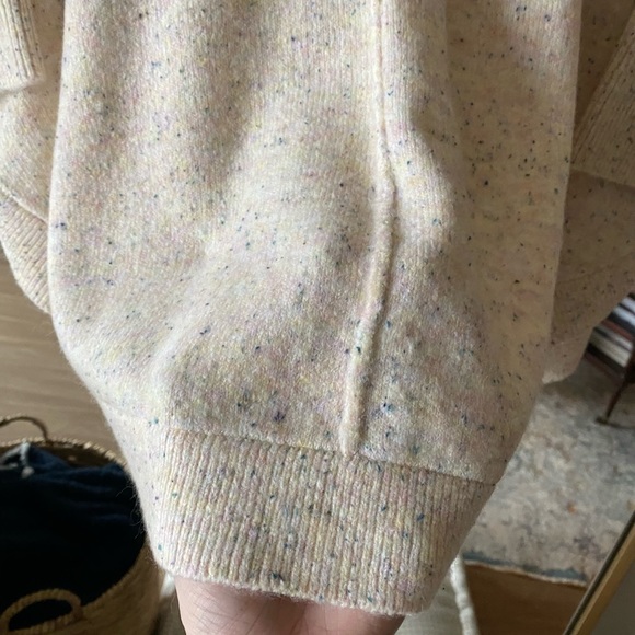 NWT - LOFT - Cape Mock Neck Sweater - Cream (tunic style) - Medium Petite - Picture 4 of 11